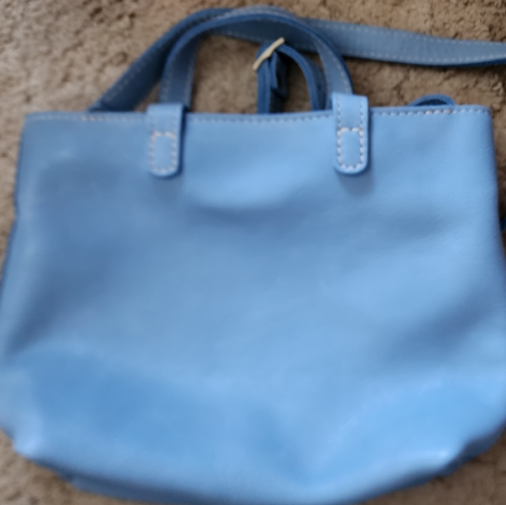 Portland Leather mini crossbody with zipper - Dream